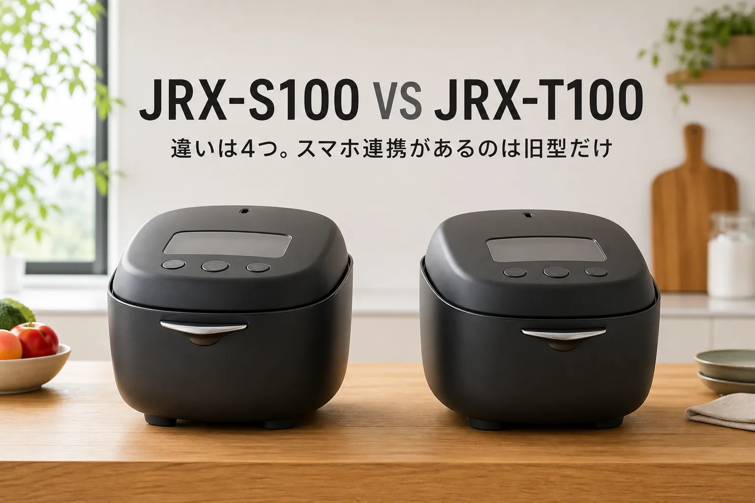 【タイガー】【新旧比較】JRX-S100とJRX-T100の違いは4つ。スマホ連携があるのは旧型だけ