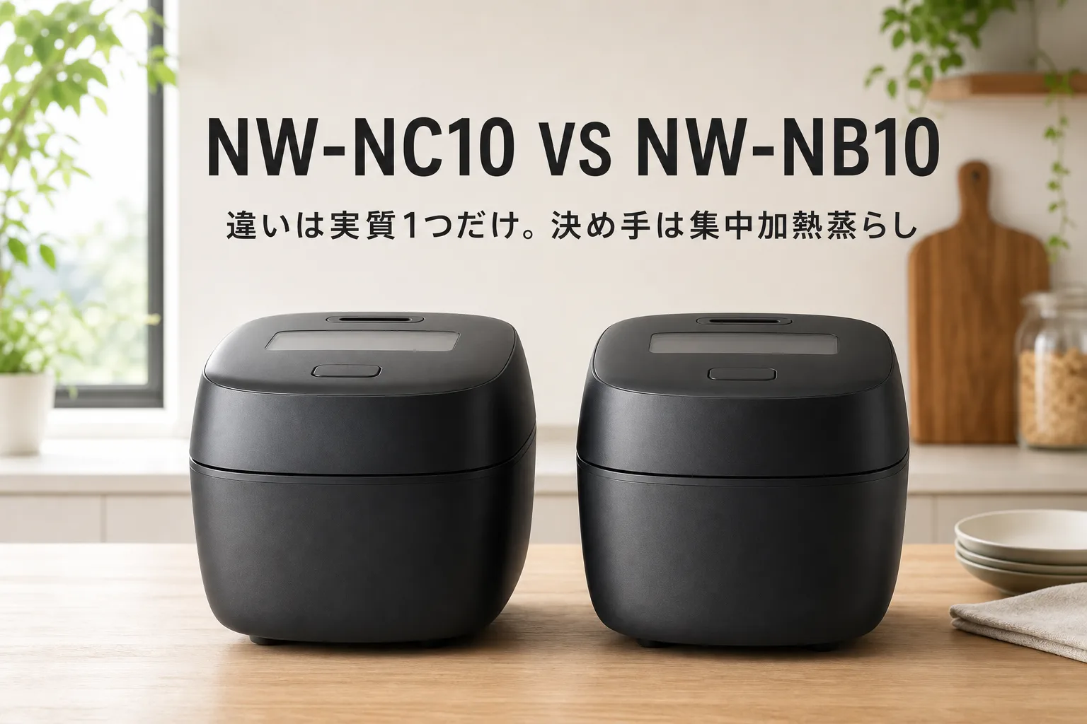 【象印・炎舞炊き】NW-NC10とNW-NB10の違いは実質1つだけ。集中加熱蒸らしが必要かで決める