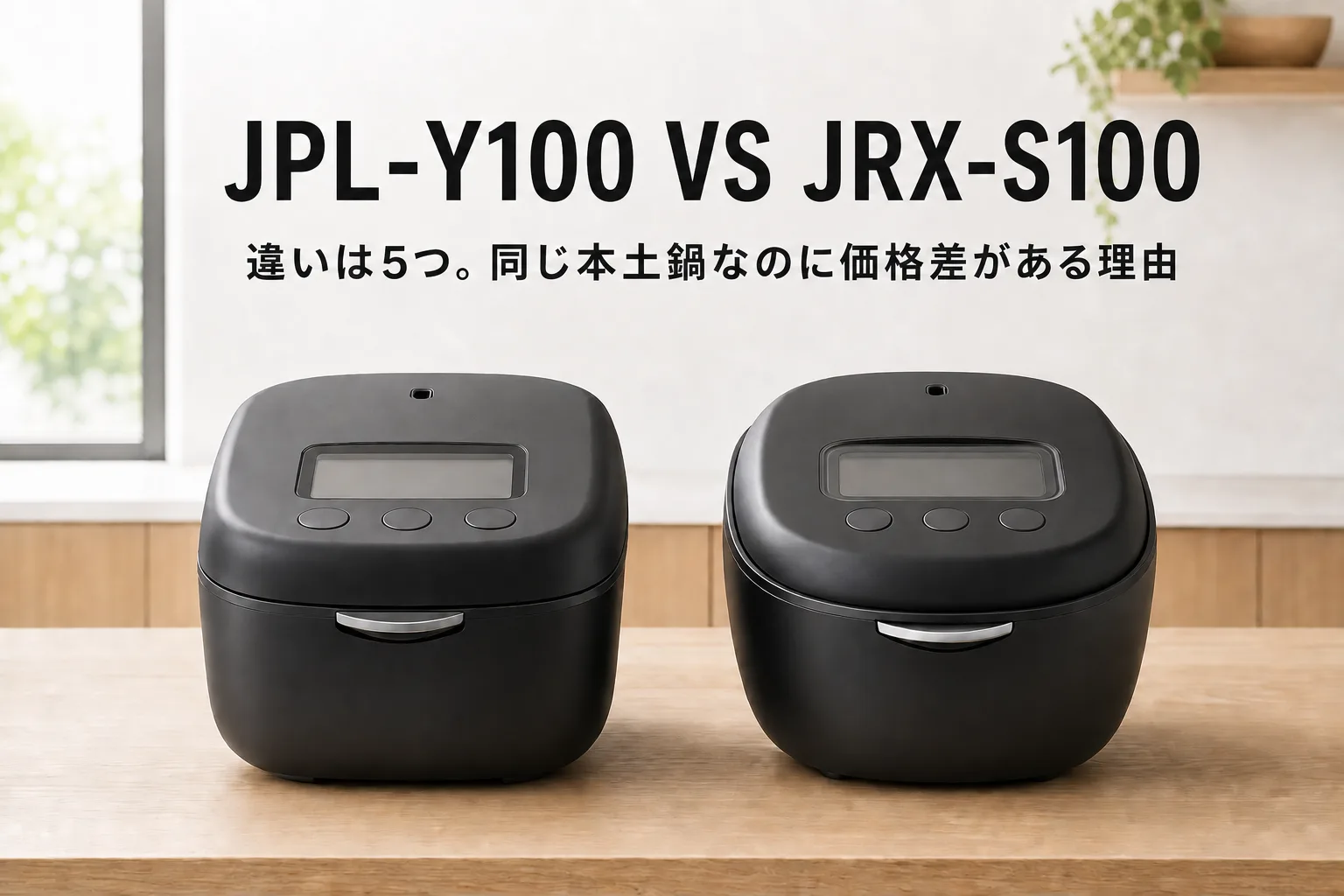 【タイガー・土鍋ご泡火炊き】JPL-Y100とJRX-S100の違いは5つ。同じ本土鍋なのに価格差がある理由