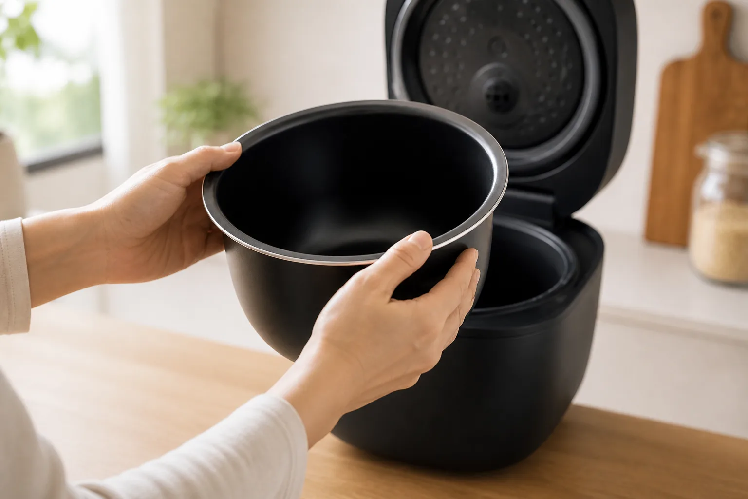 そもそも「炎舞炊き」とは何か。両機に共通する炊きのしくみのイメージ画像