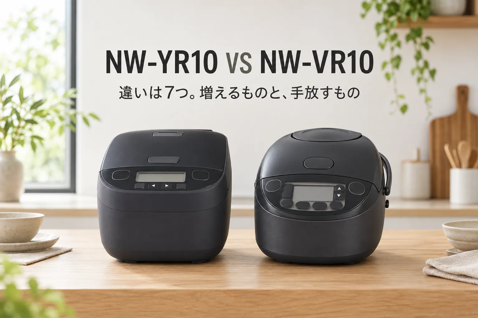 【象印】NW-YR10とNW-VR10の違いは7つ。1万円台の差で増えるものと、手放すもの