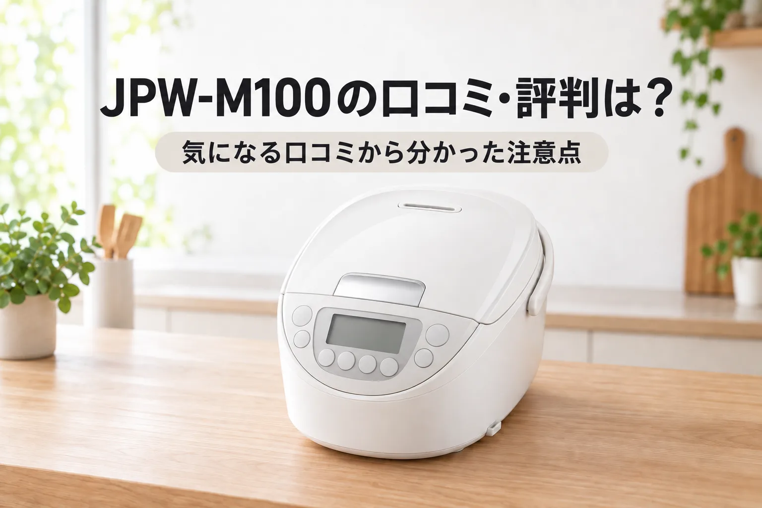 【タイガー・炊きたて】JPW-M100の口コミ・評判は？気になる口コミから分かった注意点と向いている人