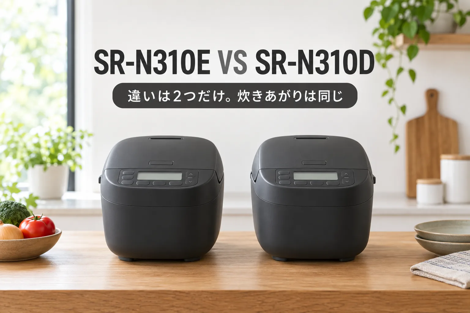 【パナソニック・おどり炊き】SR-N310EとSR-N310Dの違いは2つだけ。炊きあがりは同じ、型落ちのDで十分？