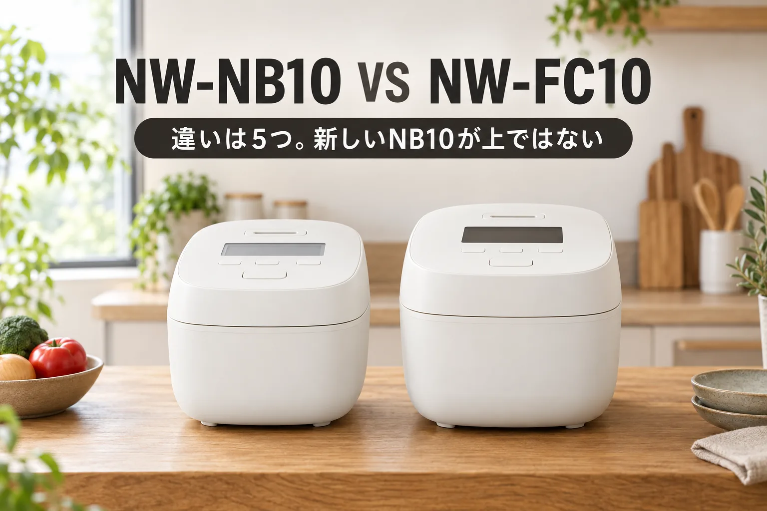 【象印・炎舞炊き】NW-NB10とNW-FC10の違いは5つ。新しいNB10が上ではない、数万円差で選ぶならどっち？