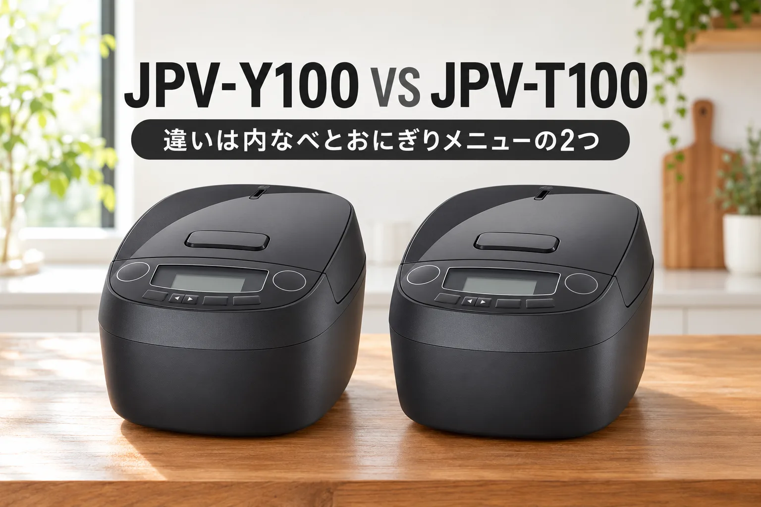 【タイガー・炊きたて】JPV-Y100とJPV-T100の違いは内なべとおにぎりメニューの2つ。新しいY100が遠赤3層、T100が遠赤5層なのはなぜ？