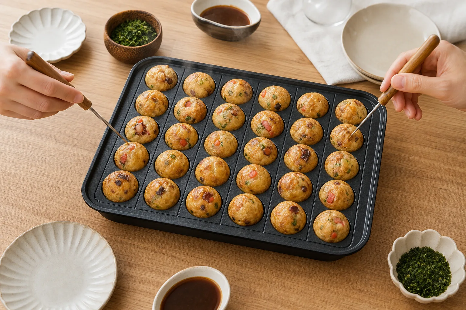 焼肉以外はほぼ同じ — たこ焼き・すき焼き・パエリアの体験のイメージ画像